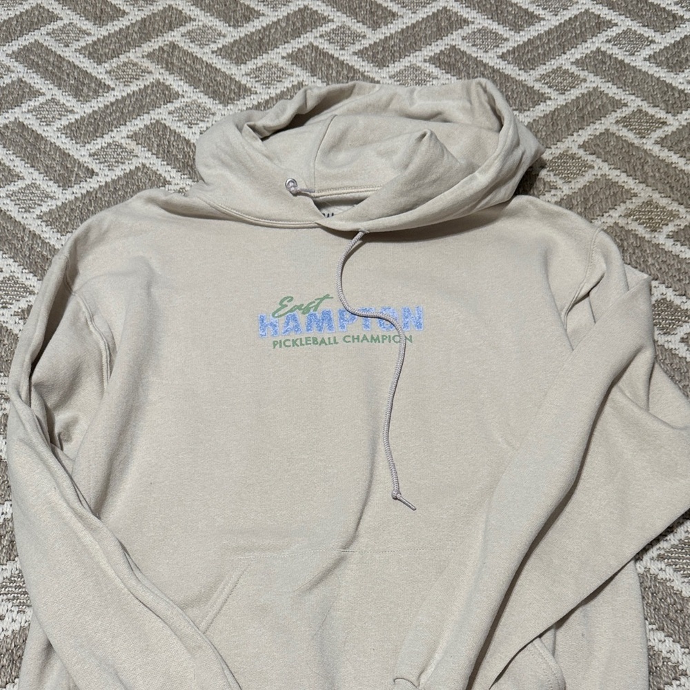 Bowery Pickleball Champion hooded Sweatshirt NWOT Large